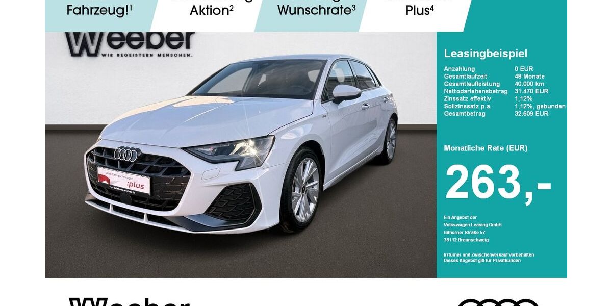 Audi A3 27.278 km 29.990 &euro; Weil der Stadt 71263