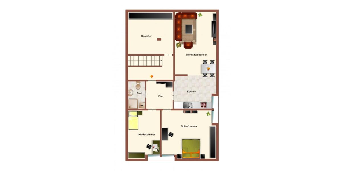 Dachgeschoßwohnung Pforzheim - 3 Zimmer, 95 m&sup2;, 215.800&euro; | Angebot:25363754