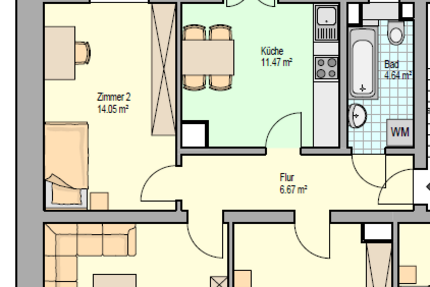 Wohnung Pforzheim Nordstadt - 3 Zimmer, 75 m&sup2;, 650&euro; | Angebot:26439157