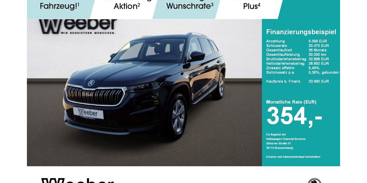 Skoda Kodiaq 73.075 km 32.990 &euro; Calw 75365