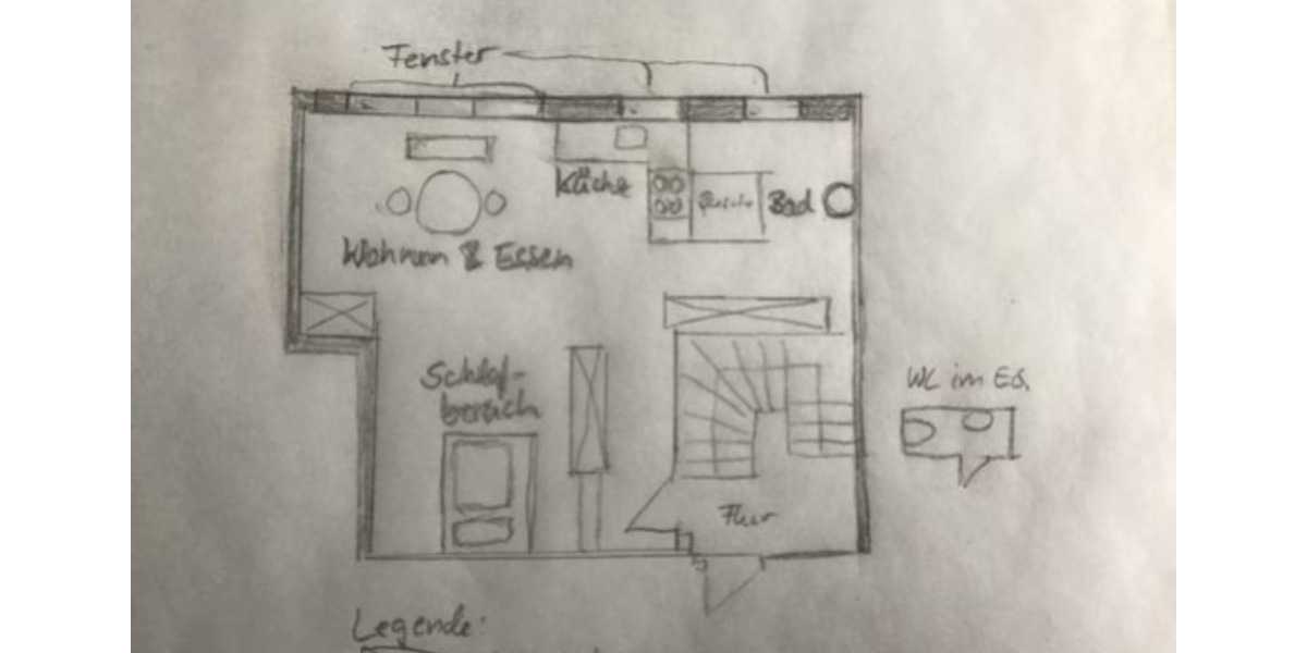 Etagenwohnung Karlsruhe Rüppurr - 1 Zimmer, 45 m&sup2;, 850&euro; | Angebot:25157292