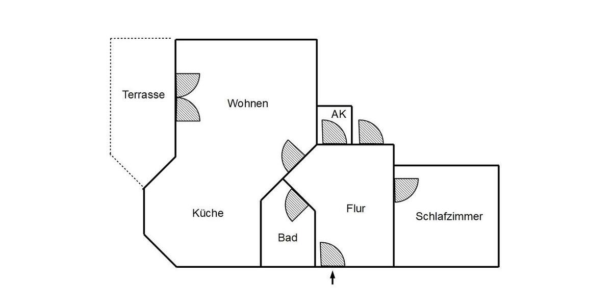 Terrassenwohnung Kraichtal - 2 Zimmer, 80 m&sup2;, 700&euro; | Angebot:24651595
