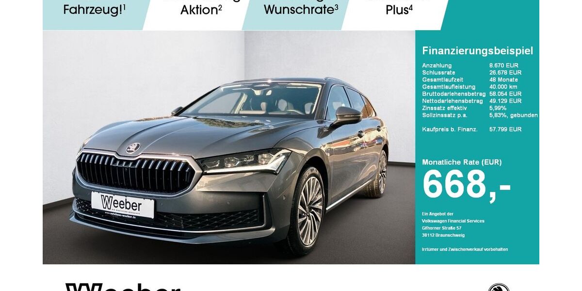 Skoda Superb 1.999 km 57.799 &euro; Leonberg 71229