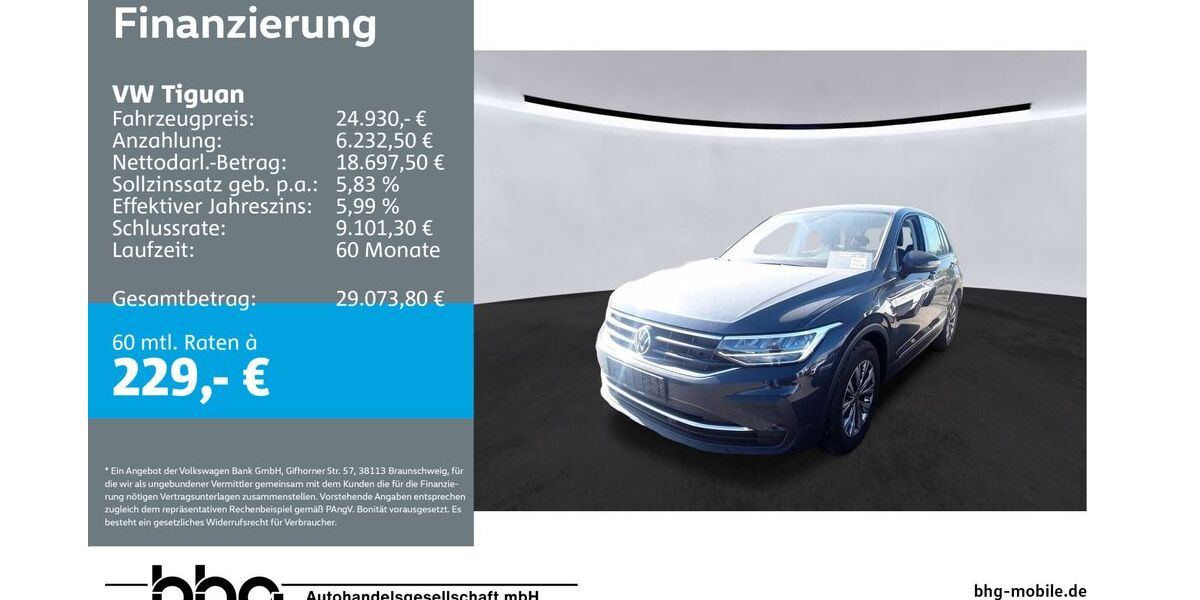 VW Tiguan 83.275 km 23.360 &euro; Ettlingen 76275