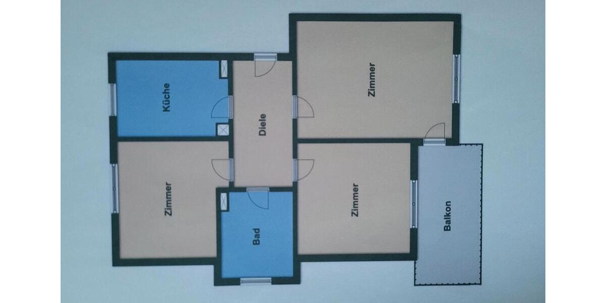 Erdgeschoßwohnung Bretten - 3 Zimmer, 81 m&sup2;, 275.000&euro; | Angebot:26483841