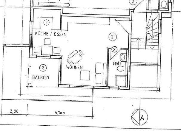 Etagenwohnung Pforzheim Büchenbronn - 1 Zimmer, 41 m&sup2;, 159.000&euro; | Angebot:26631553