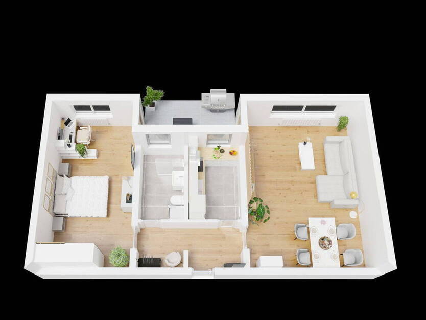 Erstbezug nach Modernisierung - Lichtdurchflutete 2-Zimmer-Wohnung