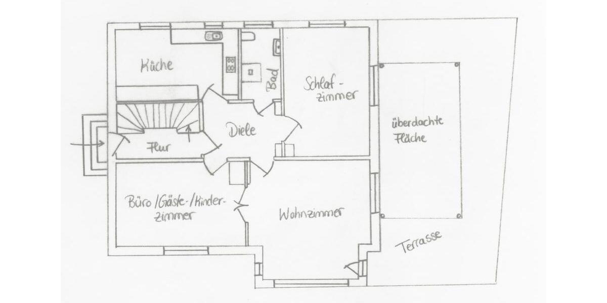 3-Zi.-EG-Whg in PF-Eutingen – Erstbezug Bad & überdachte Terrasse 3 zimmer