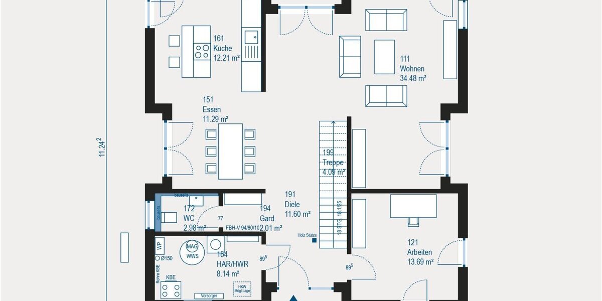 Ihr individuell geplantes Einfamilienhaus in Pforzheim - Flexibilität trifft gehobene Ausstattung - Einfamilienhaus Pforzheim Nordstadt | Angebot:27439325
