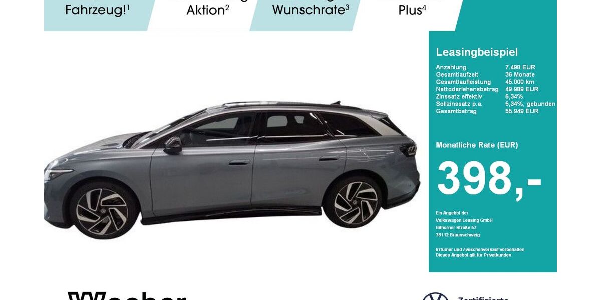 VW ID.7 19.500 km 49.989 € Weil der Stadt 71263