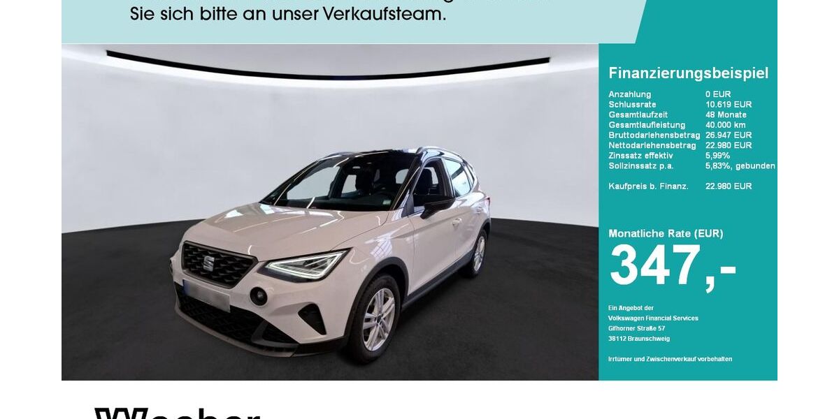 Seat Arona 27.383 km 22.980 &euro; Calw 75365