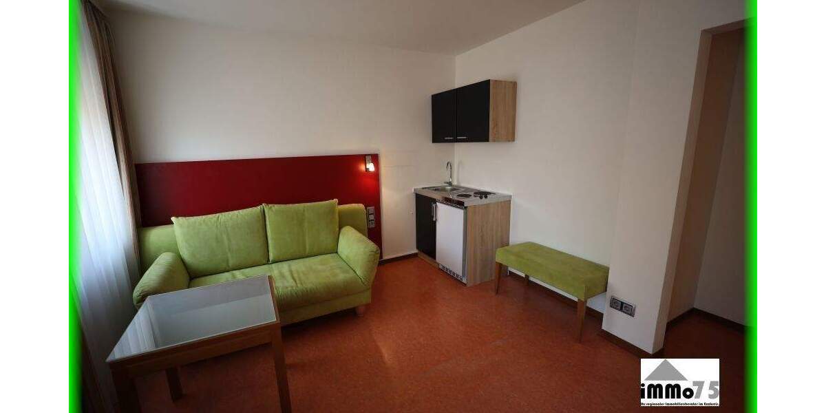 Etagenwohnung Mühlacker Dürrmenz - 1 Zimmer, 24 m&sup2;, 409&euro; | Angebot:25694859