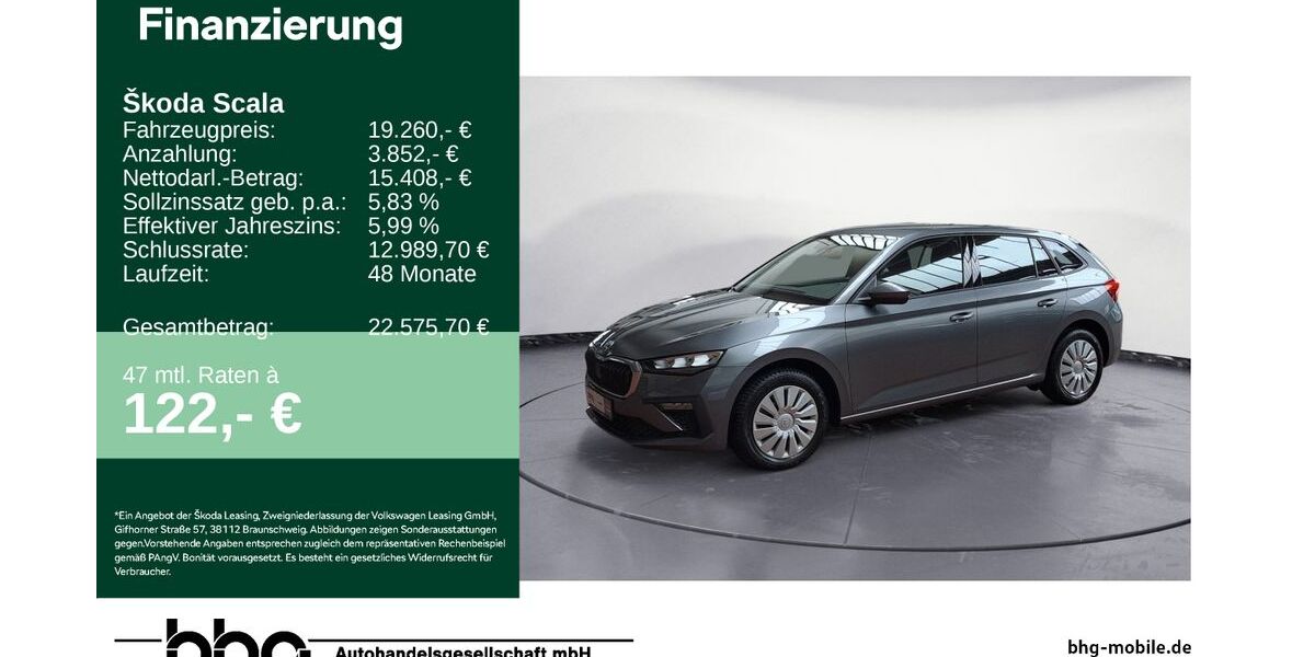 Skoda Scala 22.214 km 19.260 &euro; Ettlingen 76275