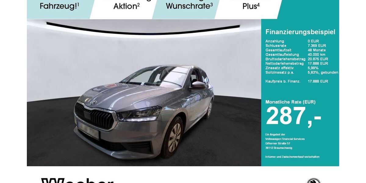 Skoda Fabia 15.537 km 17.490 &euro; Weil der Stadt 71263
