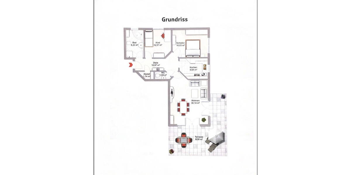 Etagenwohnung Pforzheim Sonnenberg - 3 Zimmer, 97 m&sup2;, 365.000&euro; | Angebot:26695015
