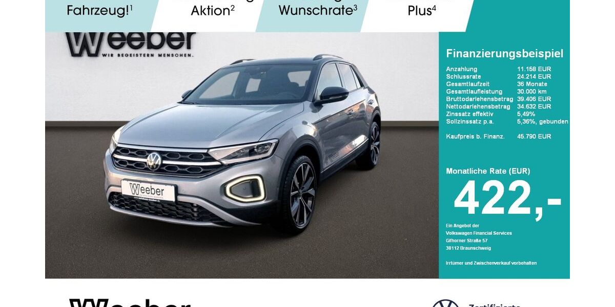 VW T-Roc 1.015 km 38.290 &euro; Calw 75365