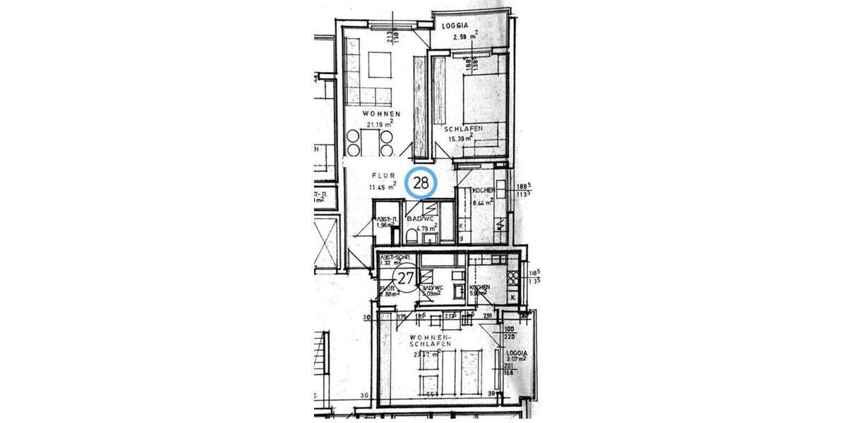 Etagenwohnung Pforzheim Haidach - 1 Zimmer, 65 m&sup2;, 236.000&euro; | Angebot:25691095
