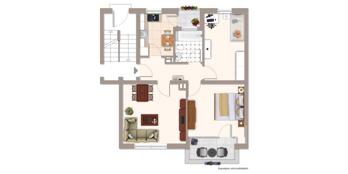 Etagenwohnung Karlsruhe / Nordstadt Nordstadt - 3 Zimmer, 64 m&sup2;, 210.000&euro; | Angebot:25681040