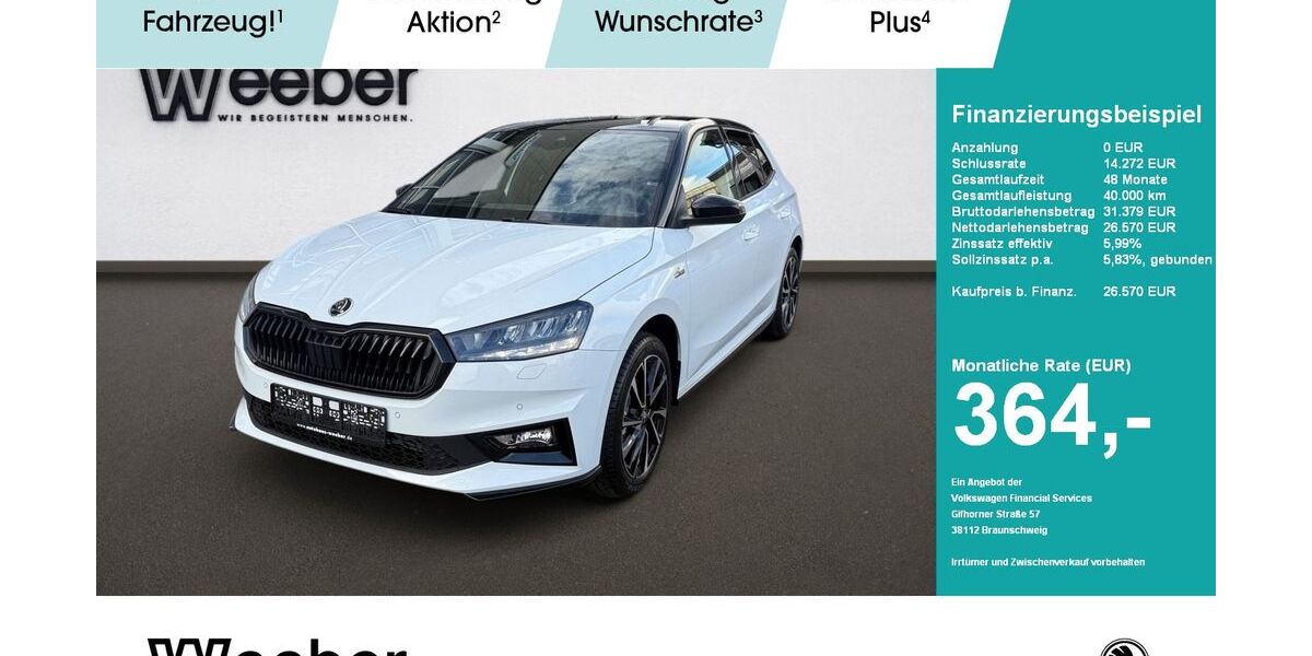 Skoda Fabia 3.999 km 25.870 &euro; Weil der Stadt 71263