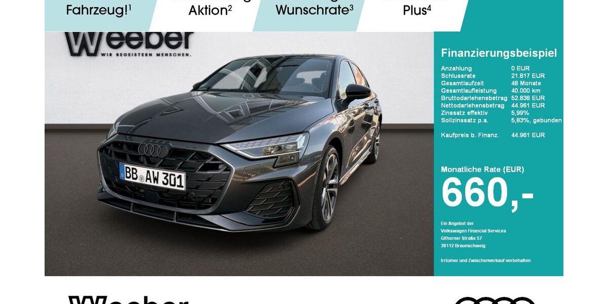 Audi A3 6.900 km 44.961 &euro; Weil der Stadt 71263
