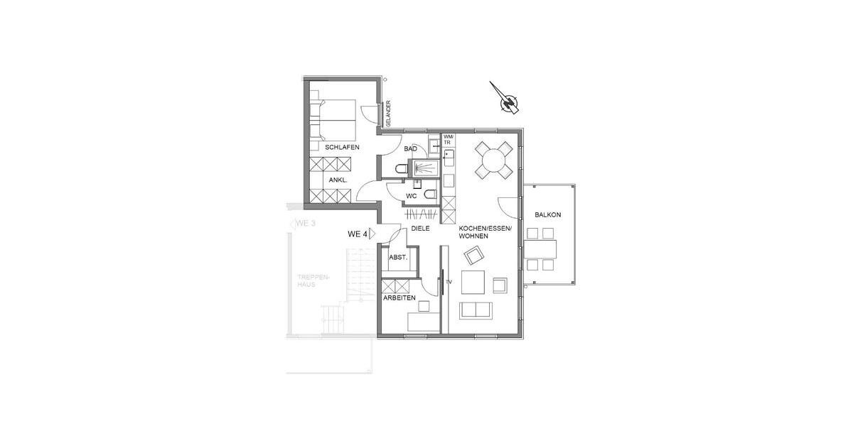 Etagenwohnung Schwieberdingen - 2 Zimmer, 71 m&sup2;, 1.140&euro; | Angebot:26458249