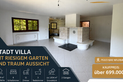 Stadt Villa mit riesigem Garten und Traum Aussicht - Haus Bad Wildbad Wildbad | Angebot:27371116