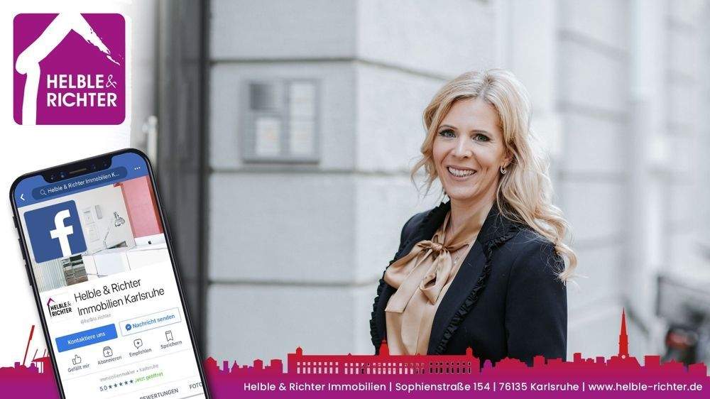 Etagenwohnung Karlsruhe Südweststadt - 2 Zimmer, 62 m&sup2;, 235.000&euro; | Angebot:25776607