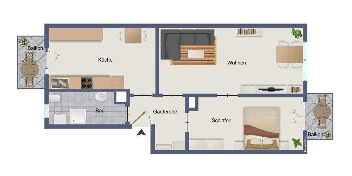 Klassischer Altbau: 2-Zimmer-Wohnung für Eigennutzer und Investoren 2 zimmer