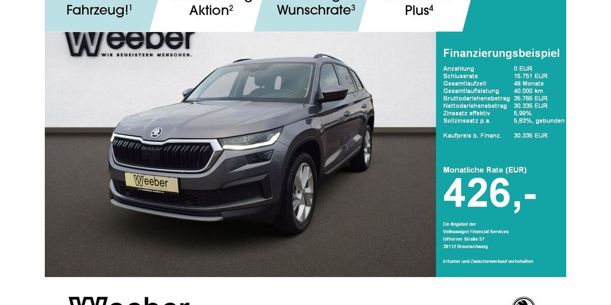 Skoda Kodiaq 121.718 km 28.590 &euro; Calw 75365
