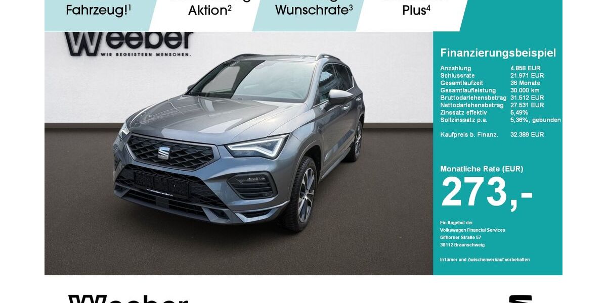 Seat Ateca 16.626 km 31.290 &euro; Weil der Stadt 71263