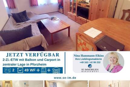 Wohnung Pforzheim Südweststadt - 2 Zimmer, 49 m&sup2;, 139.000&euro; | Angebot:25748652