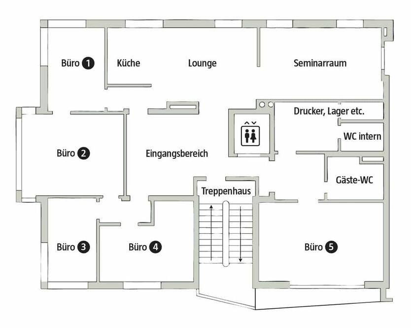 Moderne Team- & Einzel-Büros · CoWorking · NK inkl. · BruchsalKarlsruhe - All-in-Miete