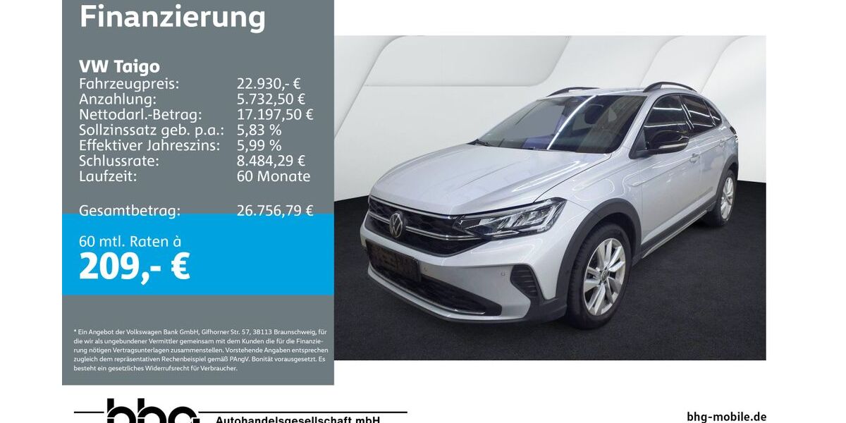 VW Taigo 23.542 km 22.930 &euro; Ettlingen 76275