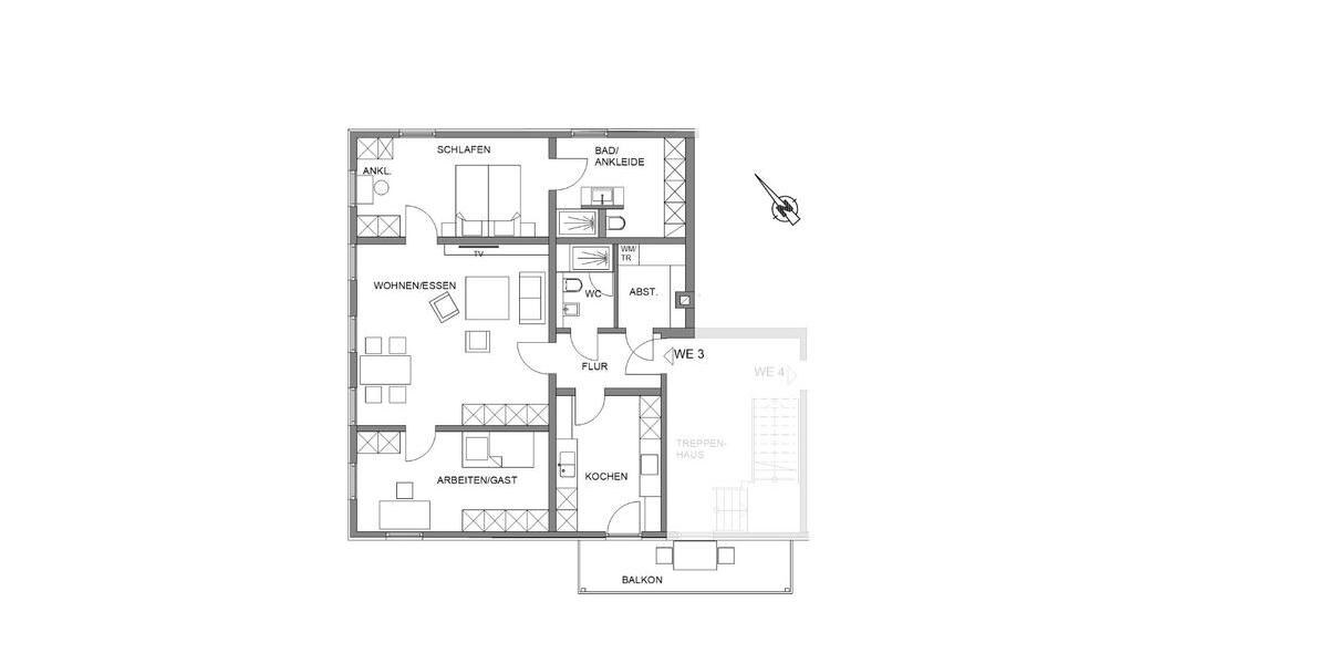Etagenwohnung Schwieberdingen - 3 Zimmer, 95 m&sup2;, 1.520&euro; | Angebot:26458253