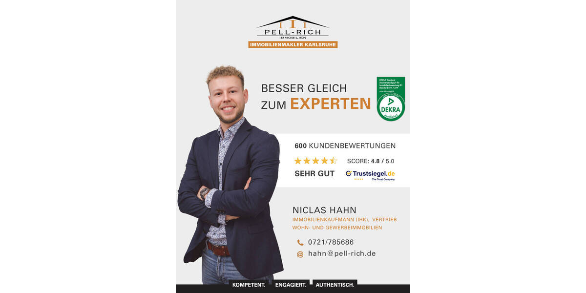 Etagenwohnung Karlsruhe Südstadt - 3 Zimmer, 70 m&sup2;, 245.000&euro; | Angebot:25929540