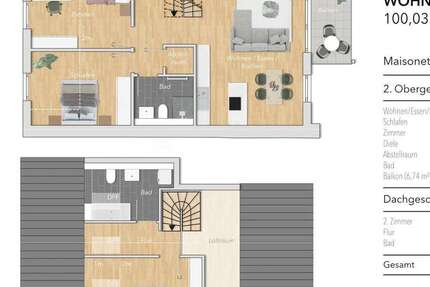 Wohnung zum Kaufen in Karlsbad 499.000 € 100.03 m² 4 zimmer