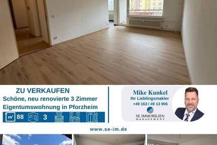 Wohnung Pforzheim Haidach - 3 Zimmer, 88 m&sup2;, 299.000&euro; | Angebot:26364065