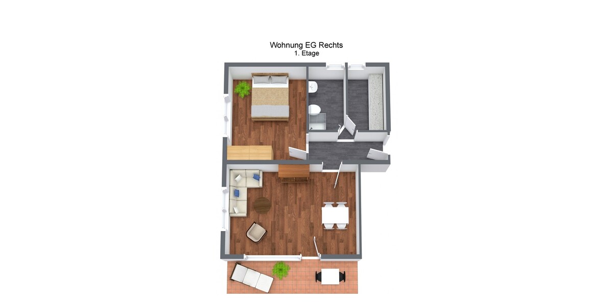 Ruhige Renovierte 2 Zimmer Wohnung - Etagenwohnung Bad Wildbad Sommerberg | Angebot:26888527