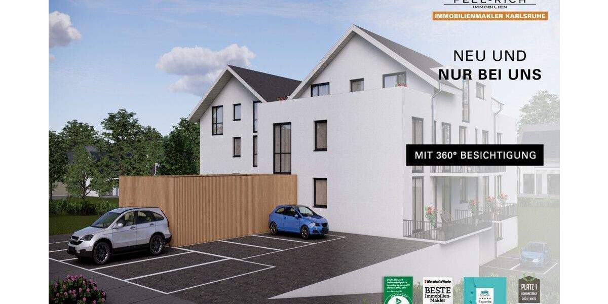 Etagenwohnung Karlsbad Spielberg - 2 Zimmer, 75 m&sup2;, 429.552&euro; | Angebot:25706123