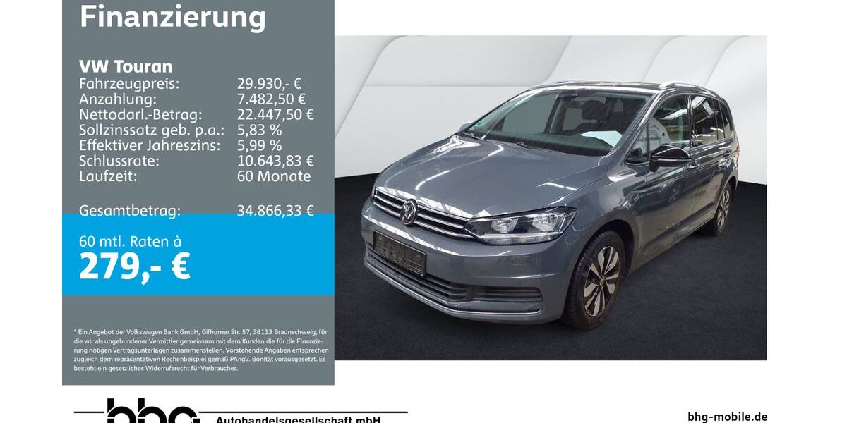 VW Touran 23.934 km 29.430 &euro; Ettlingen 76275