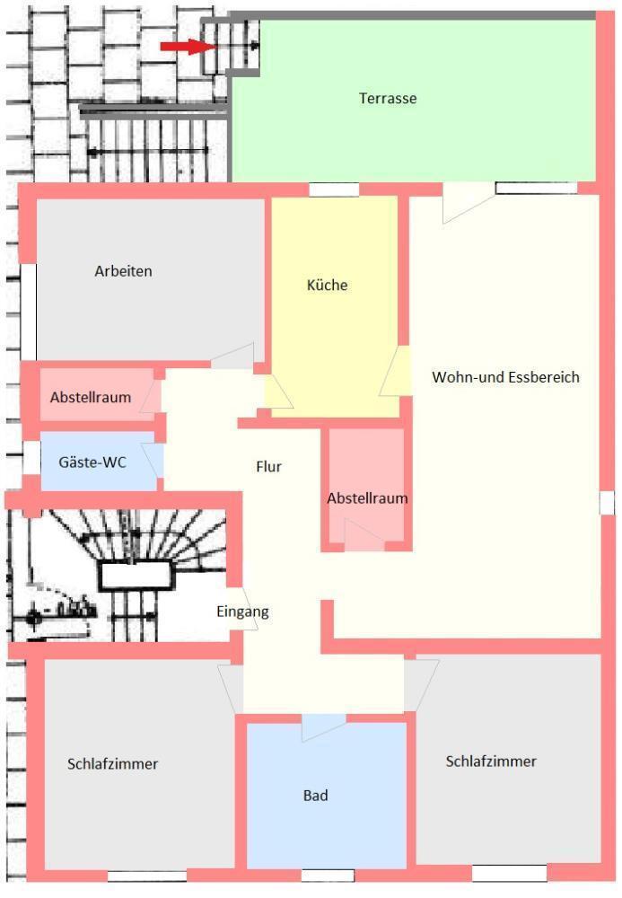 *** Großzügige 4-Zi.-Mietwohnung in Karlsdorf ***