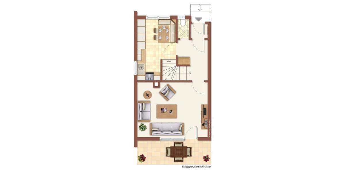 Ruhig gelegenes Reihenendhaus (Erbpachtgrundstück) 4 zimmer