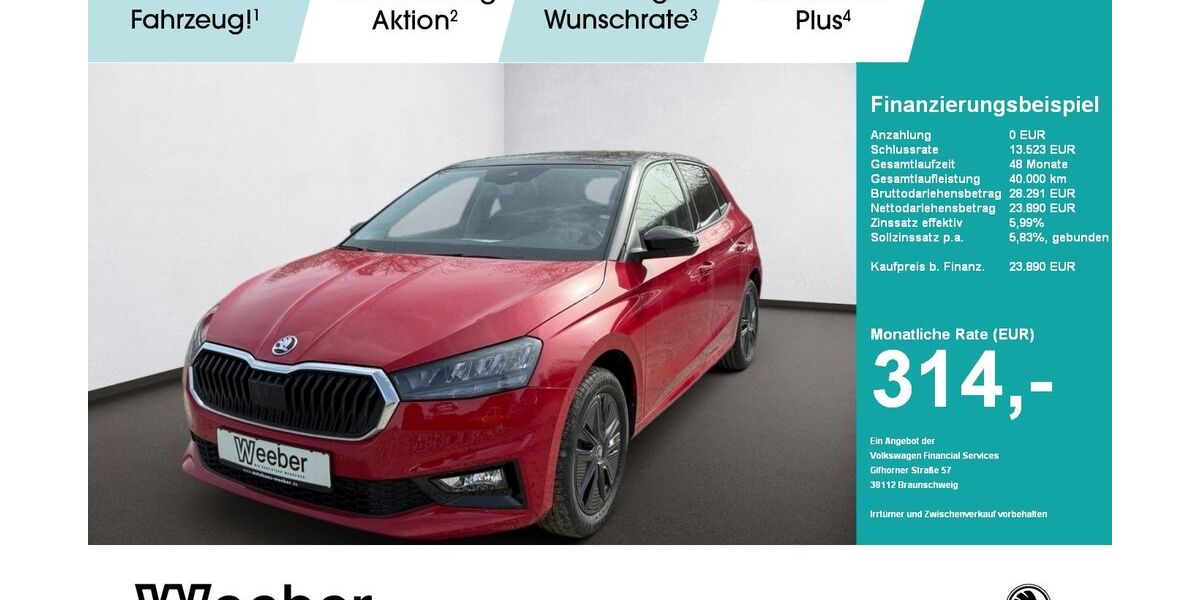 Skoda Fabia 1.999 km 23.890 &euro; Leonberg 71229
