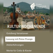 Gespräch und Lesung mit Peter Prange
