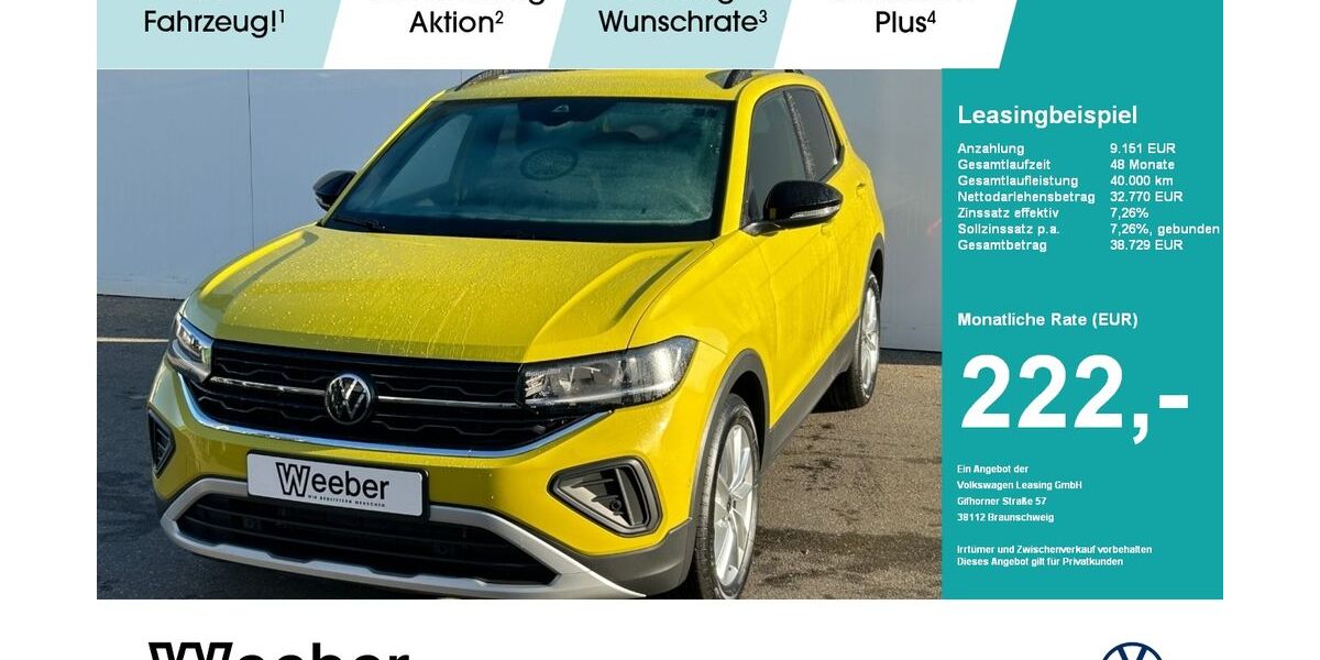 VW T-Cross 2.500 km 29.970 &euro; Leonberg 71229