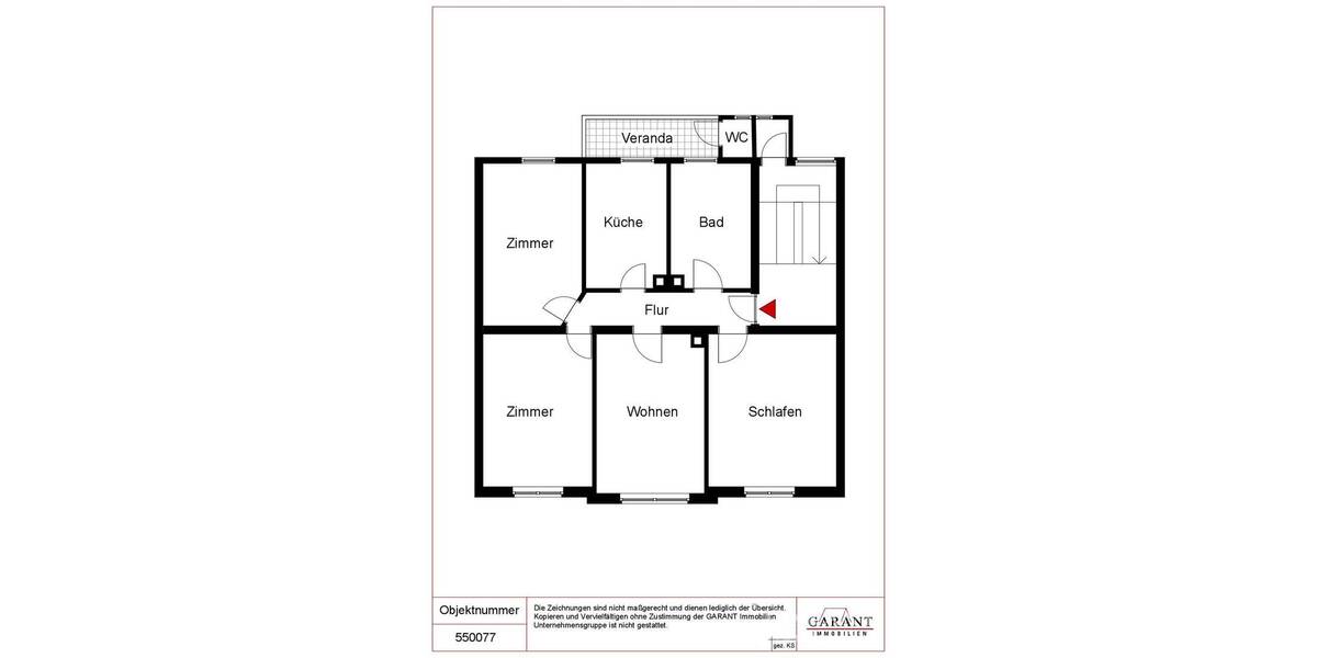 Etagenwohnung Pforzheim Dillweißenstein - 4 Zimmer, 93 m&sup2;, 235.000&euro; | Angebot:25747443