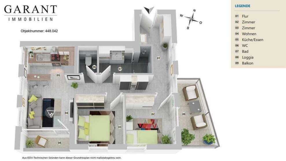 Wohnung zum Kaufen in Bad Liebenzell 271.000 € 59 m²
