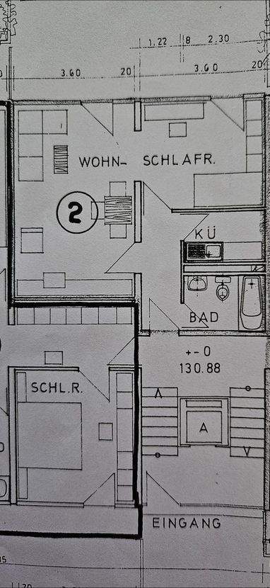 Schöne 2-Zimmer-Wohnung mit Balkon und EBK 2 zimmer