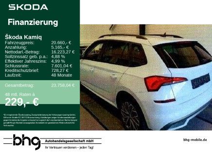 Skoda Kamiq 78.203 km 20.660 &euro; Ettlingen 76275