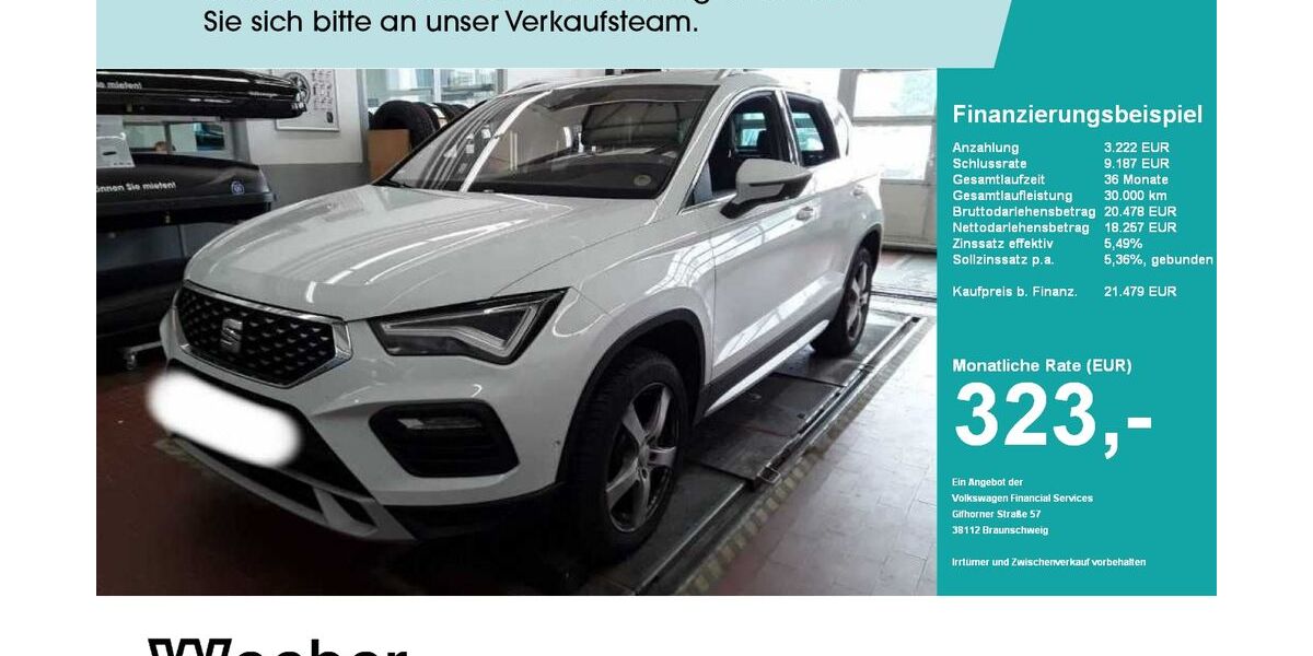 Seat Ateca 87.551 km 21.479 &euro; Leonberg 71229